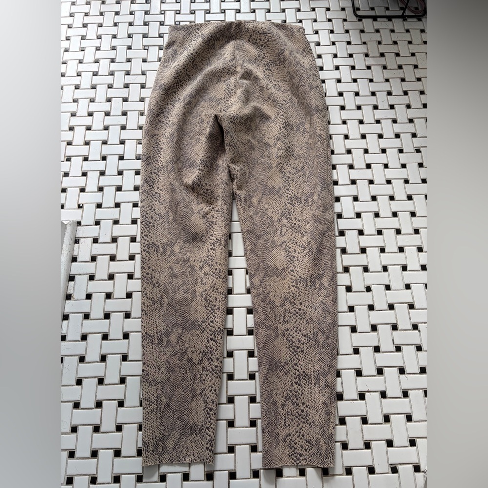 Zara Beige and Black Patterned Trousers - Picture 2 of 6